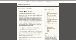 Desktop Screenshot of investorbrain.com